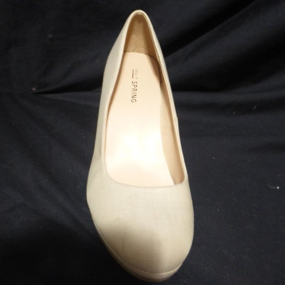 CALL IT SPRING, natural color heels, size US 6, GUC - Picture 7 of 15